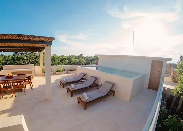 Elegant 3br Penthouse Haven With Private Rooftop Pool & Jungle Views Holiday home Tulum